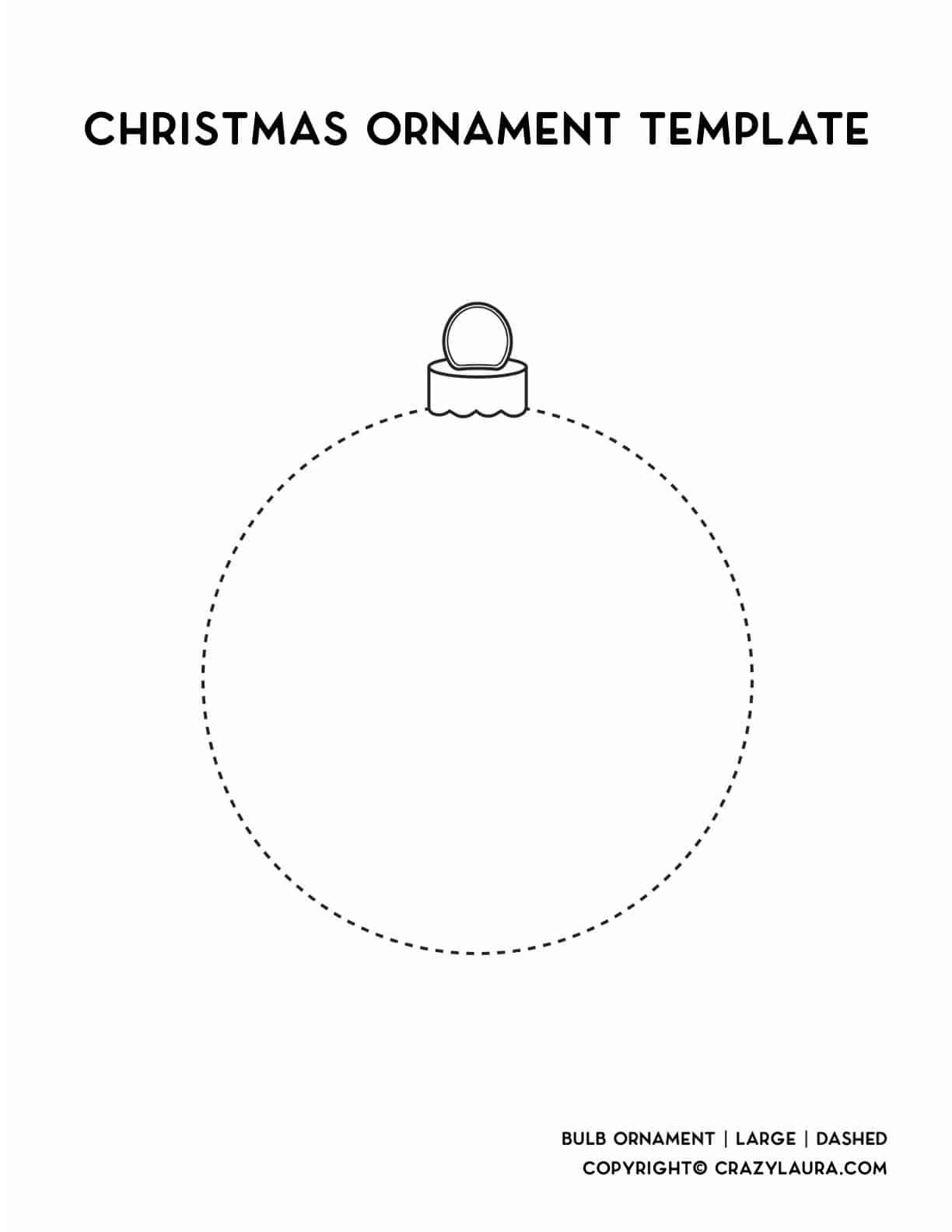 free christmas ornament template printables & outlines - crazy laura